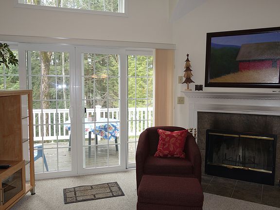 Big sliding doors to deck