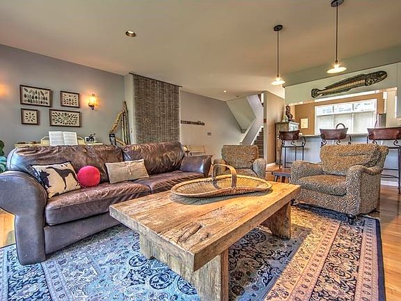 Spacious first floor plan with rich hardwood floors...
