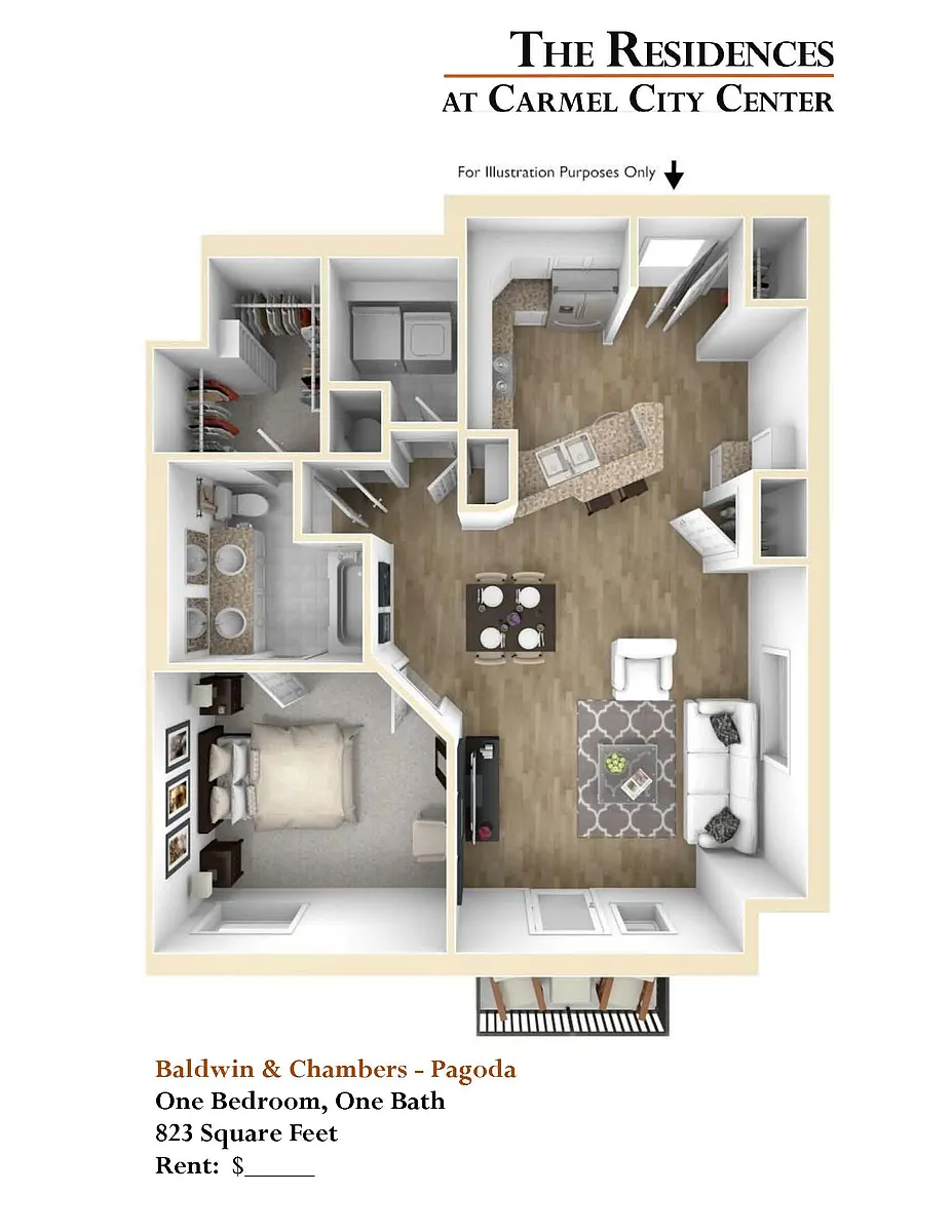 Floor plan Pagoda - Baldwin and Chambers