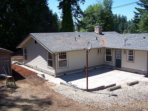 Large patio in back.