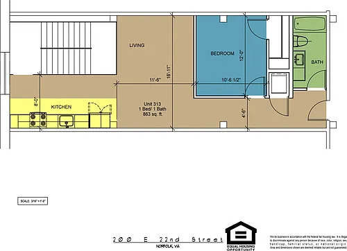 Floor plan 313