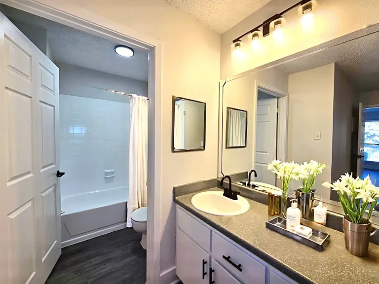 Plenty of counter space in our A1 bathroom!