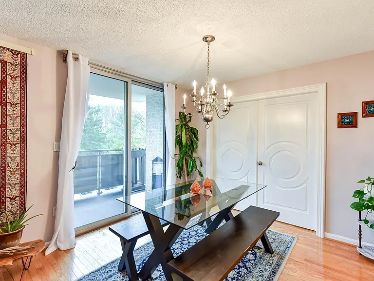 Separate dining area.