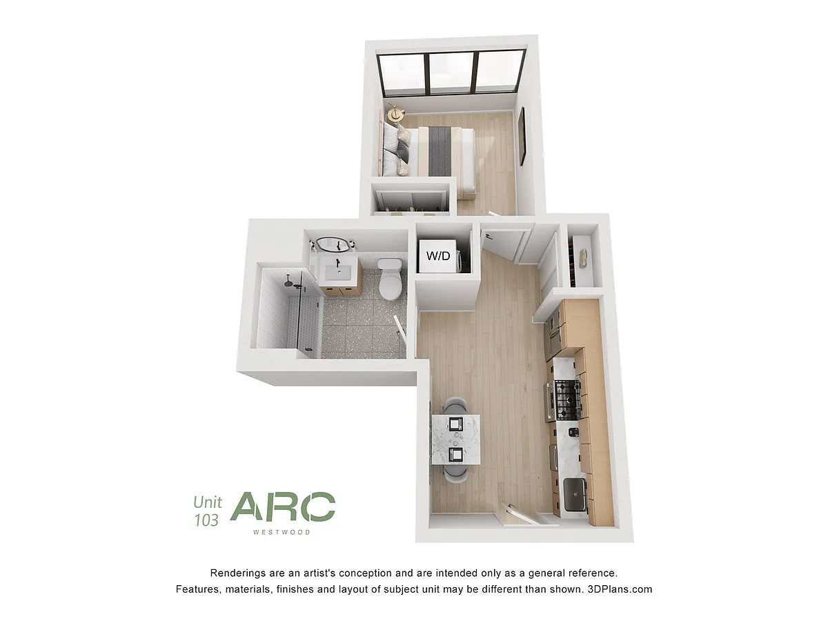 Floor plan One Bedroom