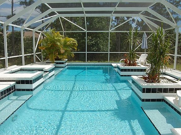 Oversized Heated Pool from back door