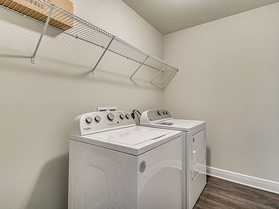 Interior laundry room