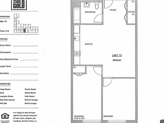 2nd image of 250 Gold St #313