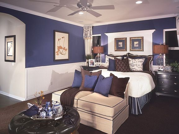 Master bedroom of model home