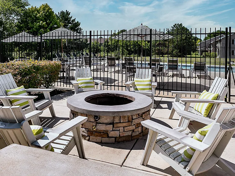 Fairways of Naperville Fire Pit Area