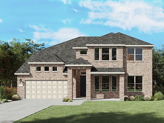 The Electra, a two-story new home design shown with home exterior TR 201
