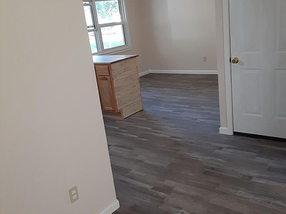looking from living room into kitchen