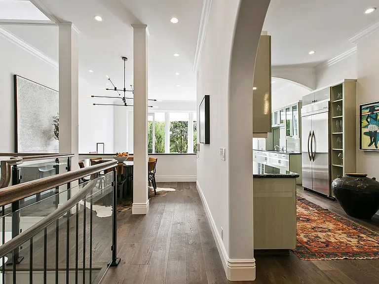 Mezzanine kitchen and dining