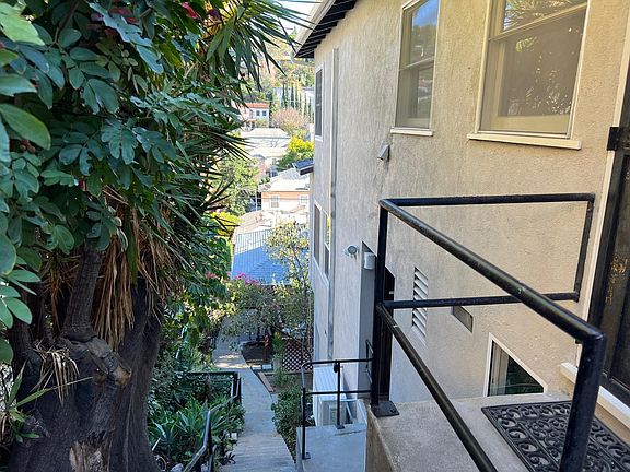 Stairway down to the apartment