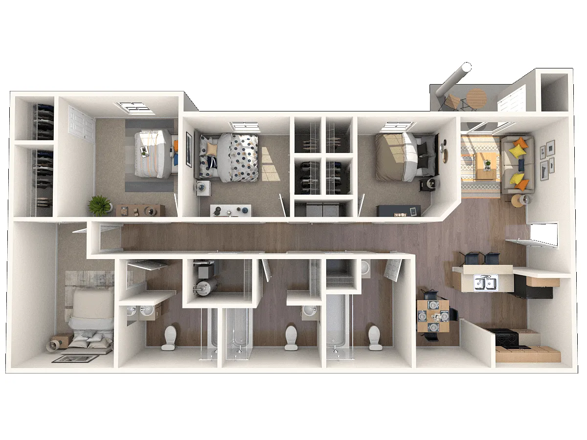 Floor plan 4 Bedroom