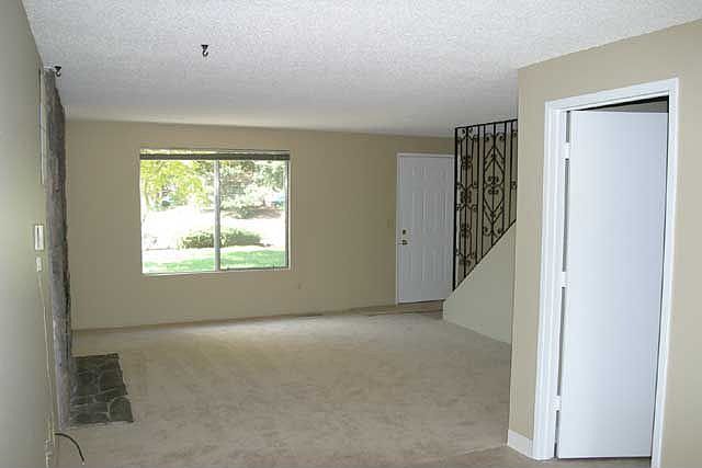 Very light and bright!  New interior paint and carpet!