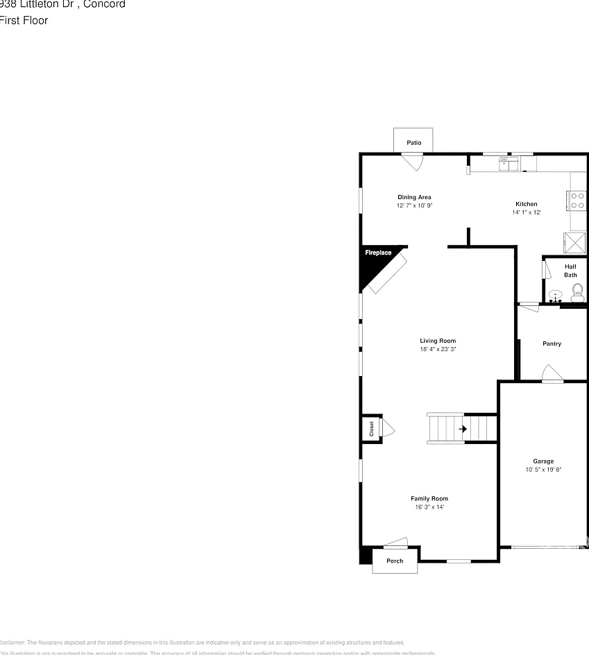 938 Littleton Dr Concord, NC 28025 — Photo 2