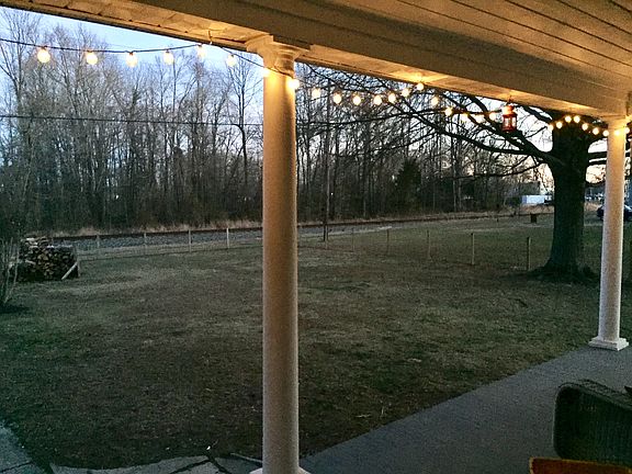 Looking from the porch