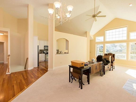 Living room into kitchen