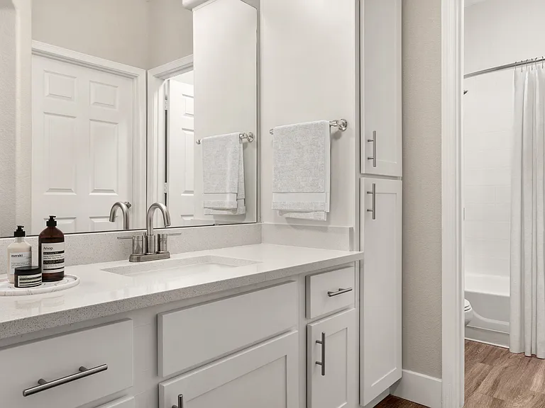 Refresh and recharge in a spa-inspired bathroom.