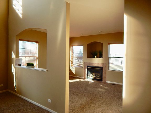 Looking into family room from dining and living room