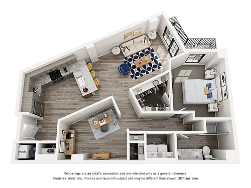 Floor plan Ocean Mist - B3.B