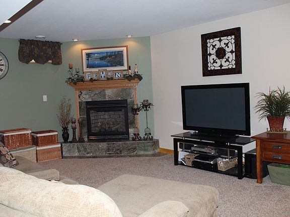 Fireplace in basement