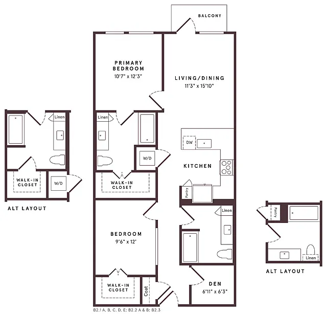 Floor plan B7 Den