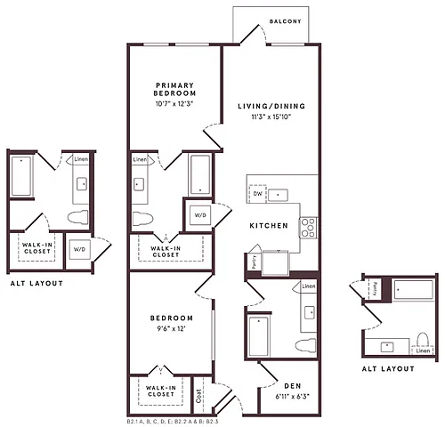 Floor plan B7 Den