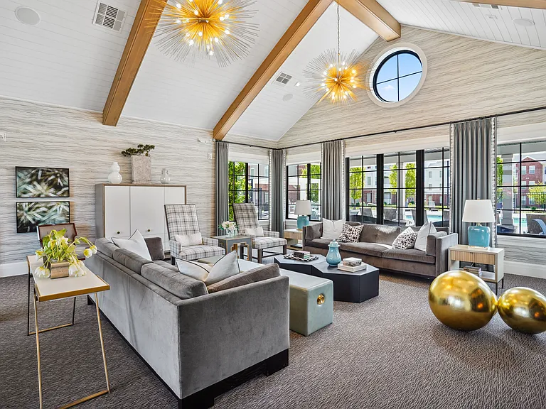 Clubhouse lounge area
