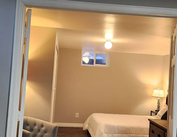 Basement Queen bed