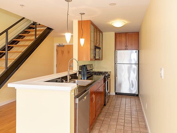 All Stainless Steel Kitchen.
