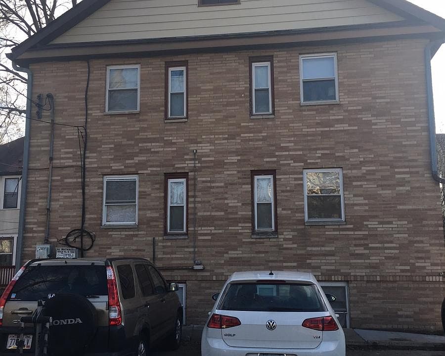 Rear of building and parking