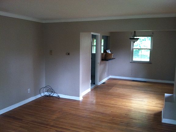 living room and dining area