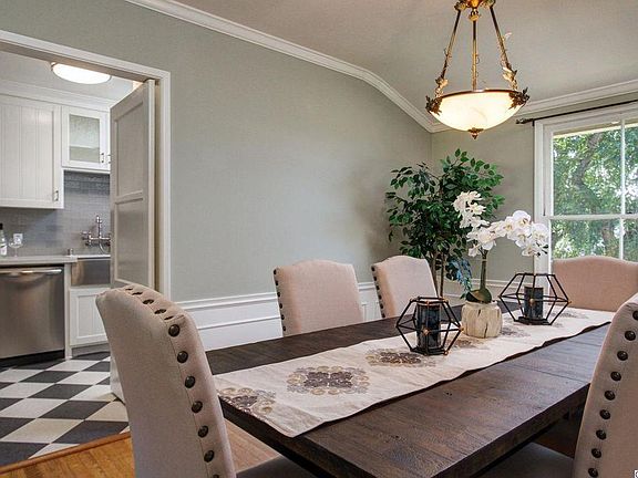 Spacious dining room.