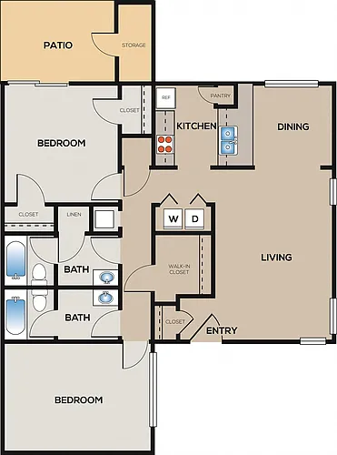 Floor plan 2C