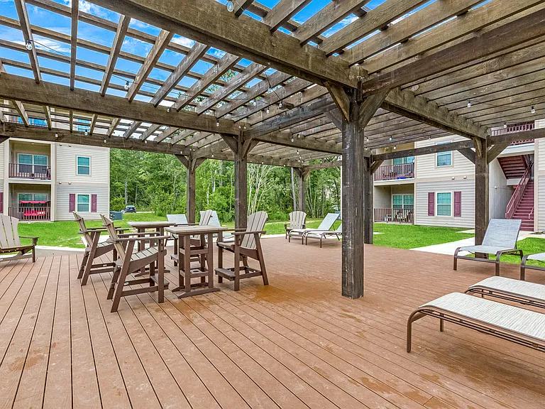 Outdoor lounge area