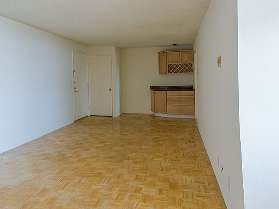 Living room w/ wine rack