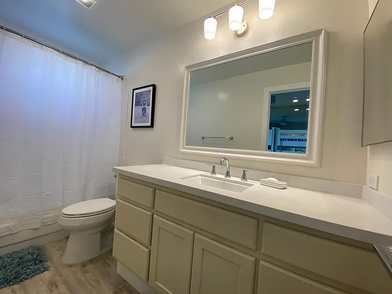 Bathroom #3, ensuite with remodeled bathroom