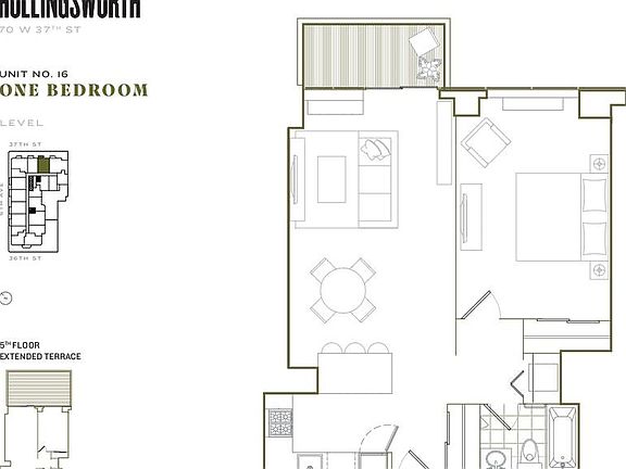 2nd image of 70 W 37th St #909