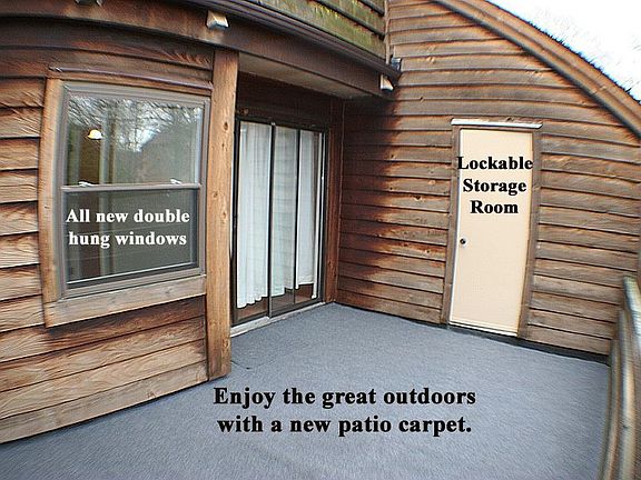 Spacious patio