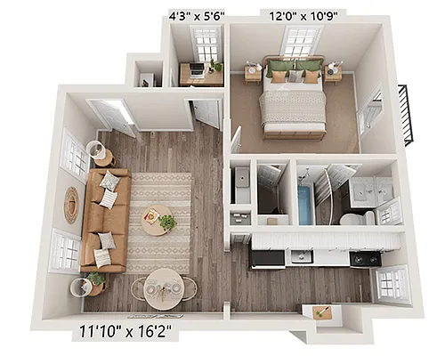 Floor plan Plan A1D