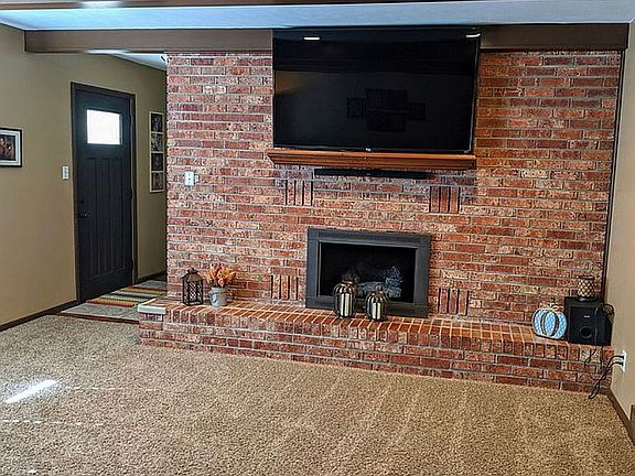 Fireplace in living room 