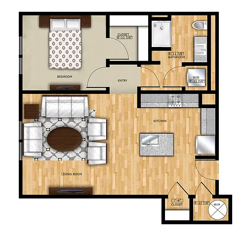 Floor plan 1 Bed