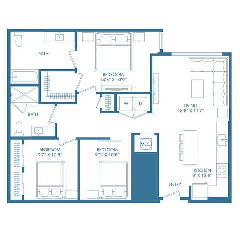 Floor plan B13UD
