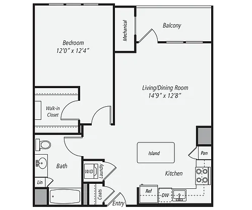 Floor plan A6-J-808
