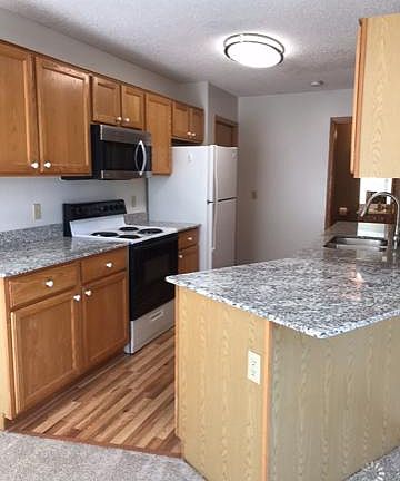 Kitchen, new flooring and countertops.