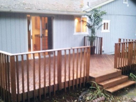 Cedar deck