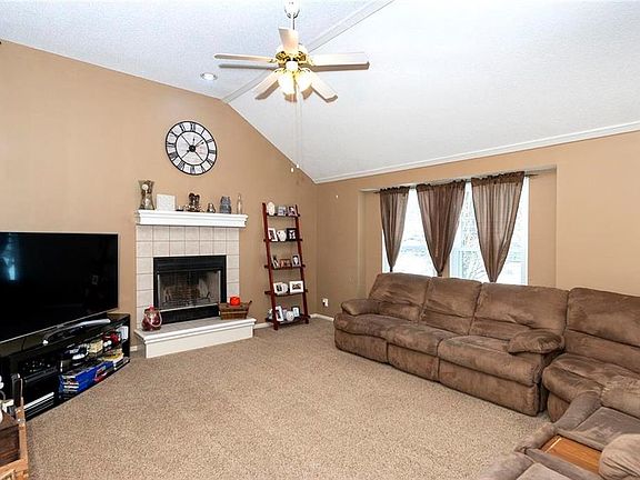 Main Floor Living Room and Fireplace