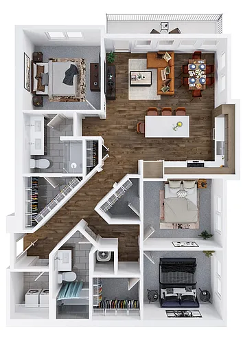 Floor plan C1 - 3X2