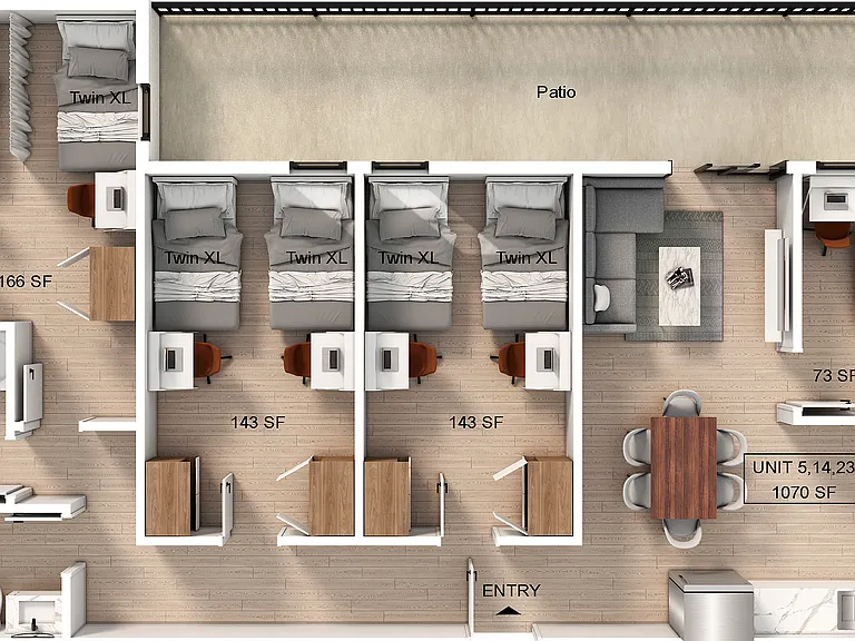 4 Bedroom | 2 Bathroom Apartment 4 Bedroom | 2 Bathroom Apartment